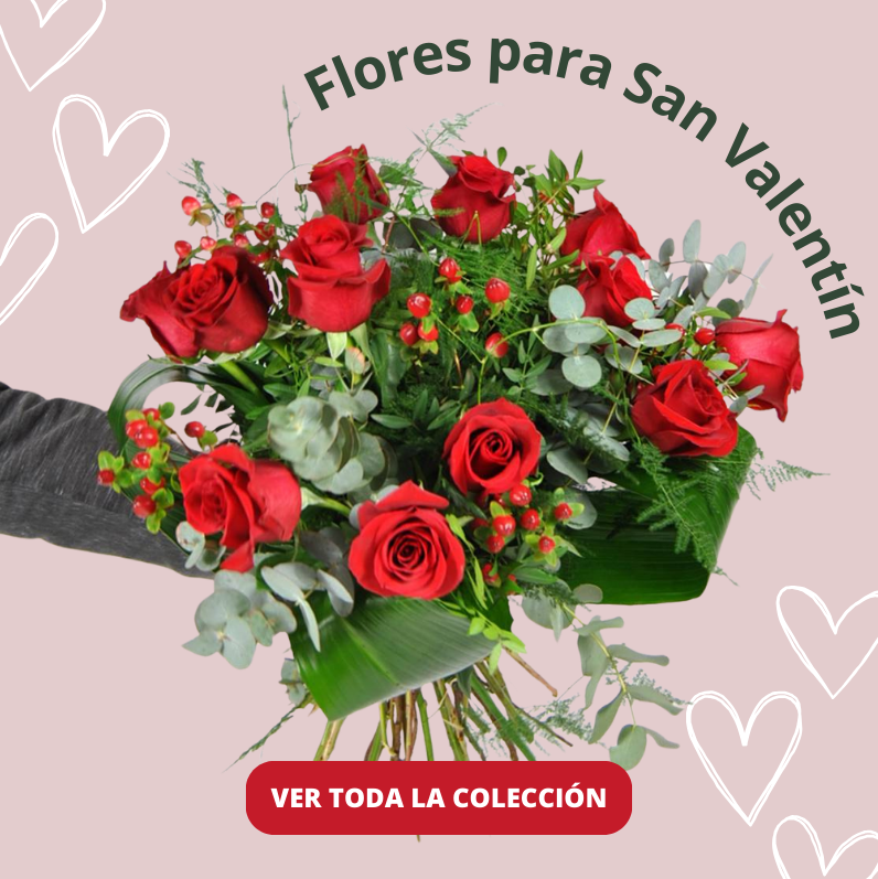 Flores para San Valentín - Envío a domicilio